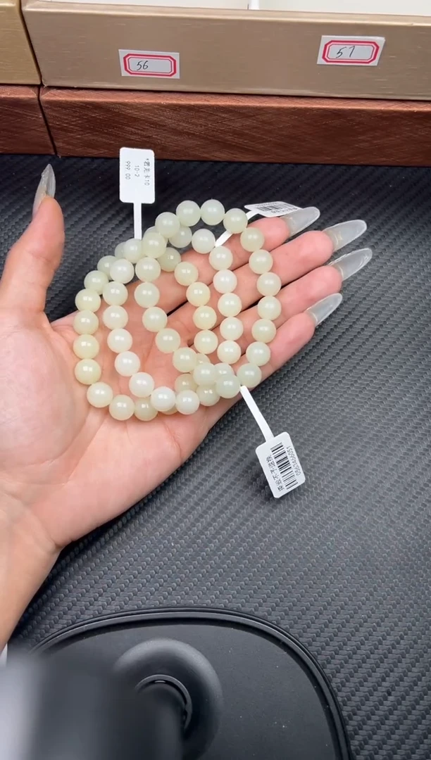 未镶嵌手串和田玉若羌微色差卡10手串多样性发货拍一发其一