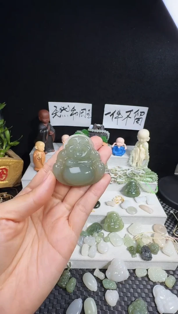 颈饰未镶嵌和田玉z*y46佛公