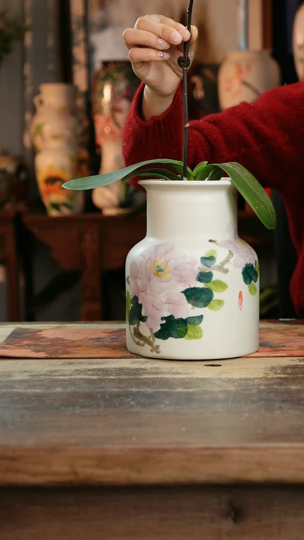 【闪购商品】瓷片景德镇纯手工釉下彩精品花瓶
