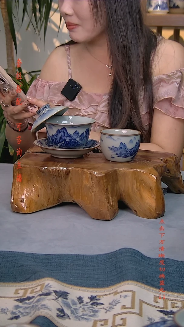 简装家用款2件套 老陶泥开片纹陶瓷茶具
