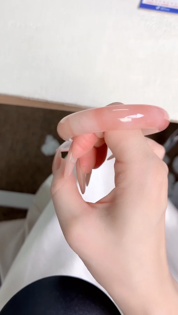 未镶嵌手镯石英质玉桃花酿224-圈口52-236