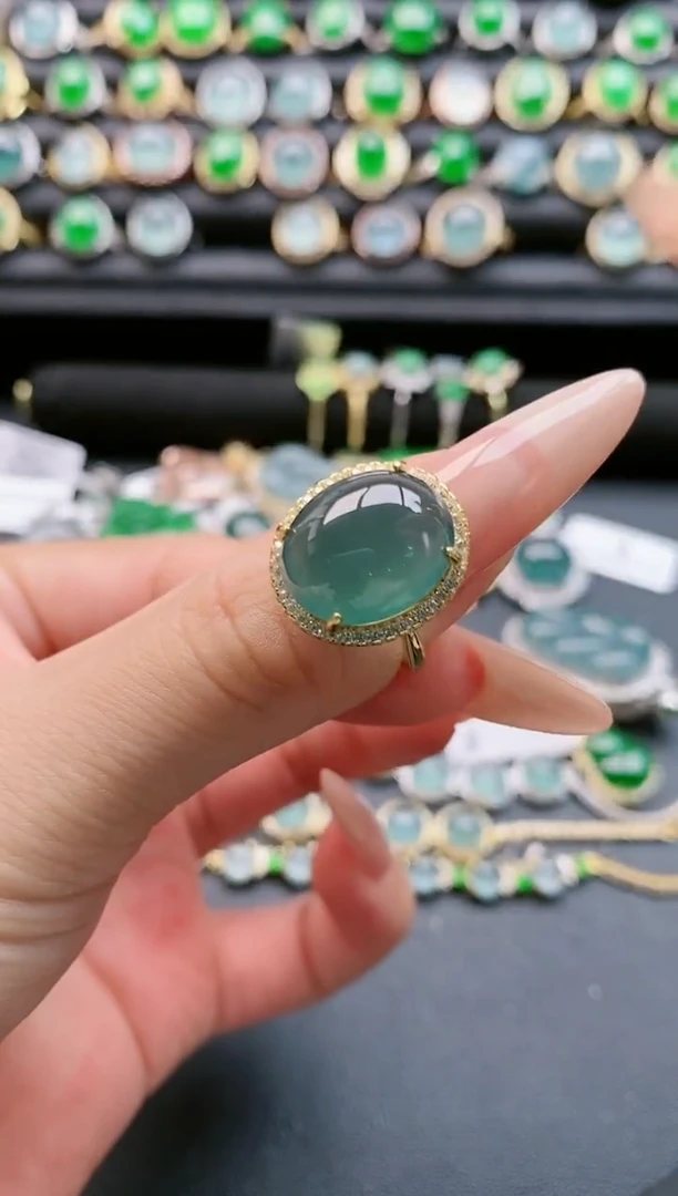 【闪购商品】翡翠戒指银S925镶嵌111111