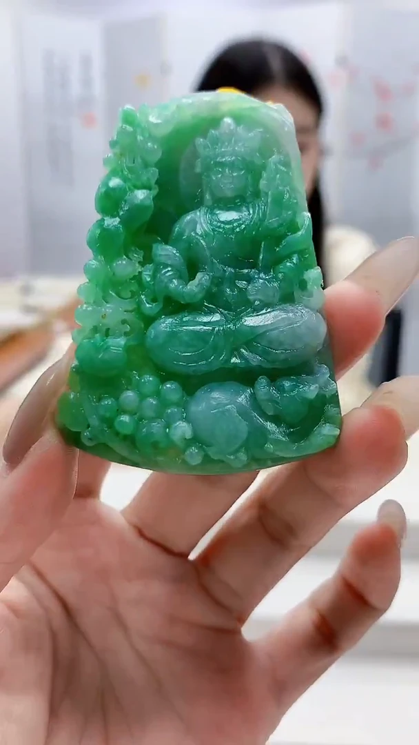 未镶嵌定制翡翠4812lr-毛货挂件37
