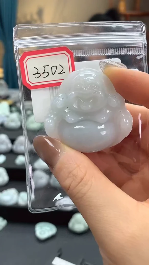 颈饰未镶嵌翡翠佛公3502