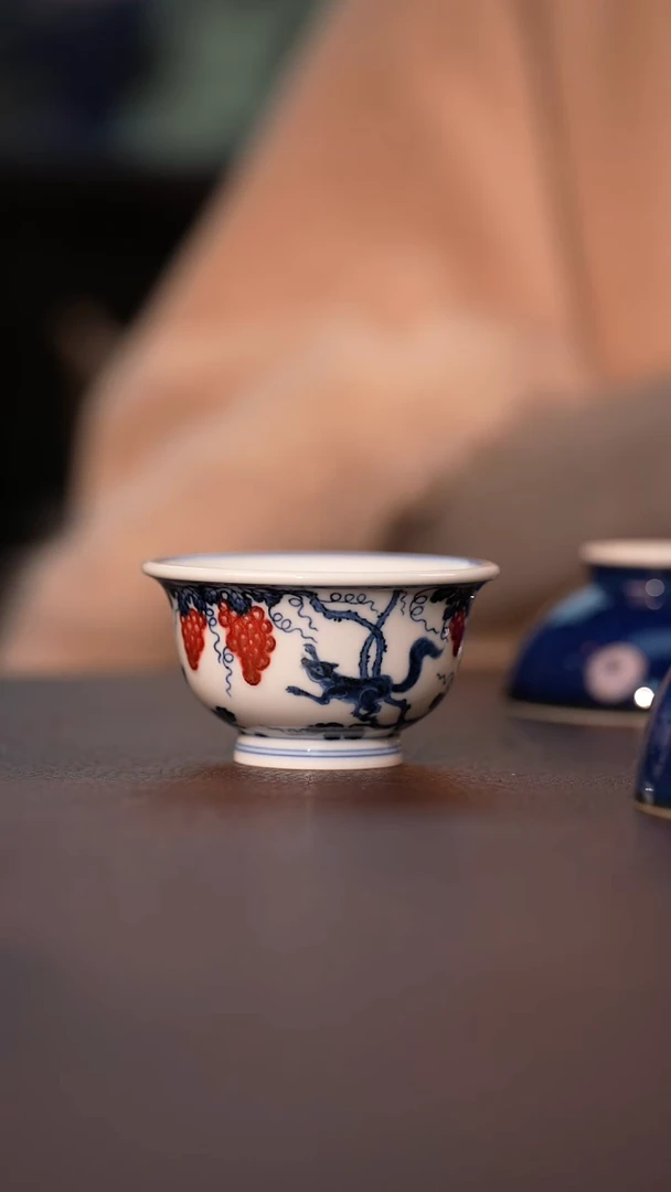 【闪购商品】杯永明尚玩葡萄松鼠小压手杯