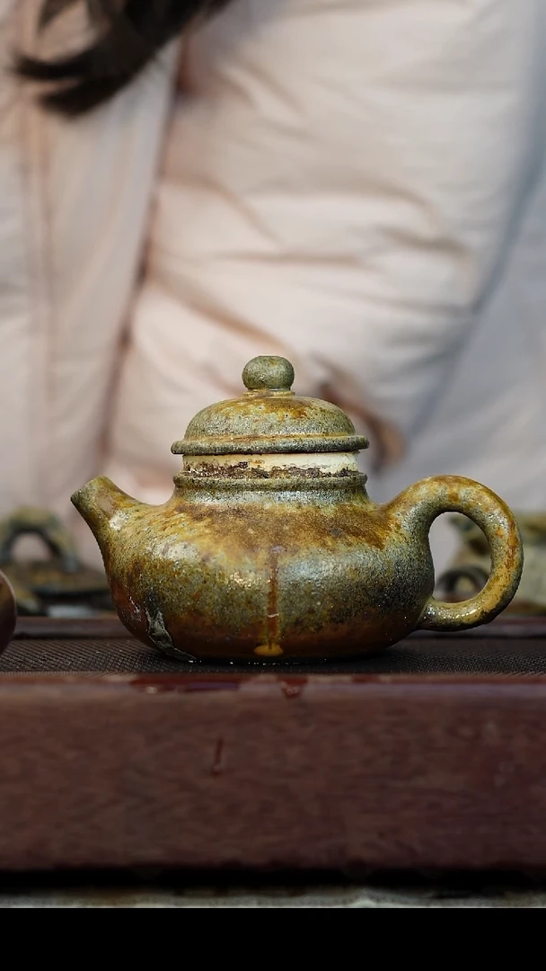 茶壶紫砂柴烧紫砂 段泥容天260cc