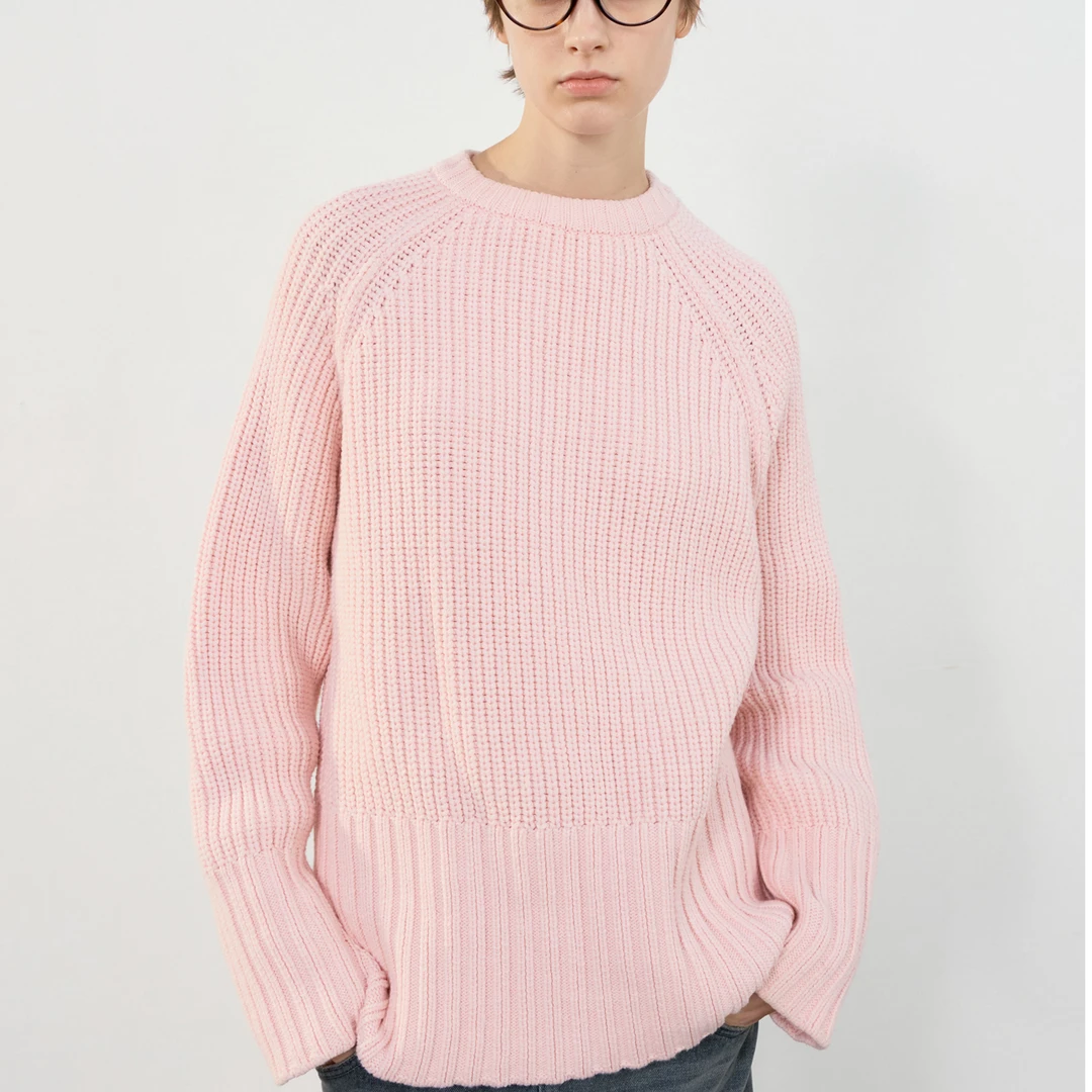 LOW CLASSIC 设计师品牌【output】粉色针织毛衣