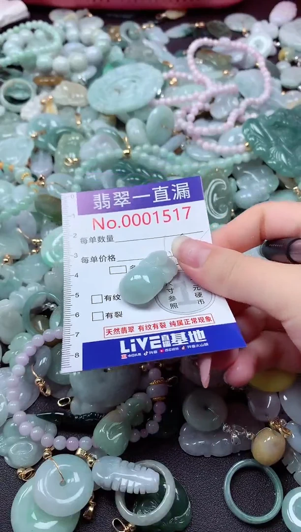 翡翠未镶嵌吊坠(不含链)1517