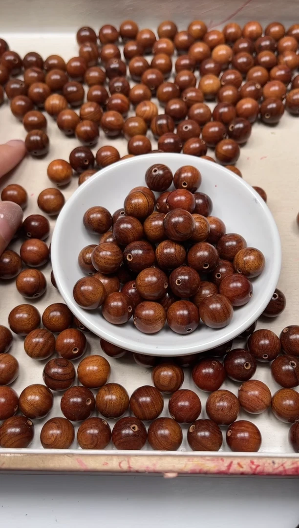 花梨木类散珠D934黄 花梨12mm10个15元