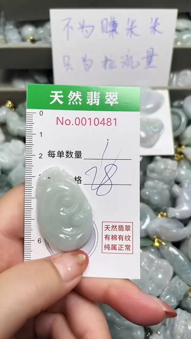 翡翠未镶嵌吊坠(不含链)0481