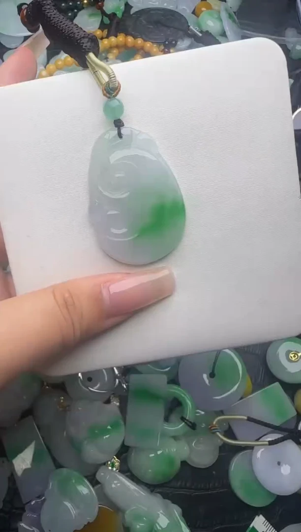 翡翠未镶嵌颈饰天然缅甸翡翠吊坠