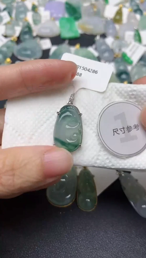 颈饰未镶嵌翡翠天然缅甸A货翡翠