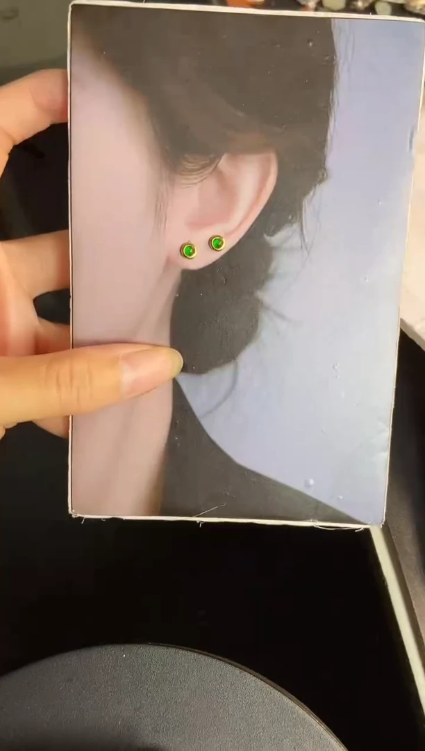 翡翠银S925镶嵌吊坠(不含链)1