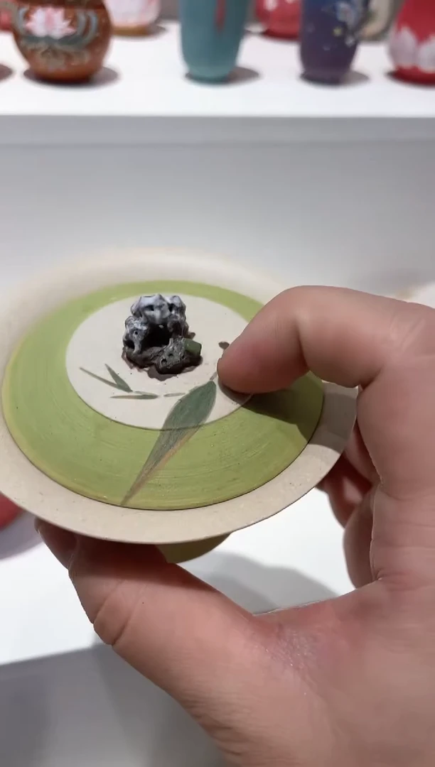 【闪购商品】紫砂茶壶绿色盖碗