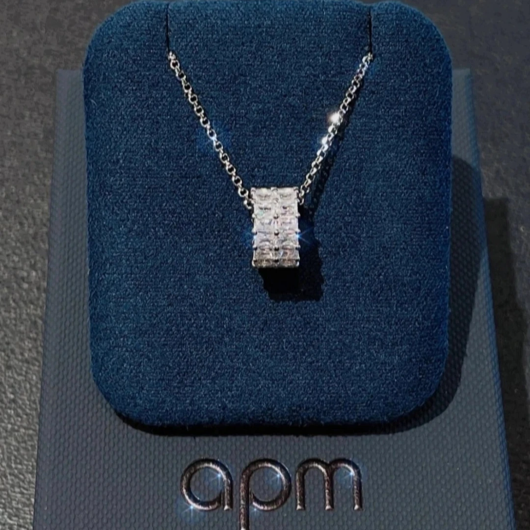 99新 APM Monaco 925银小蛮腰项链