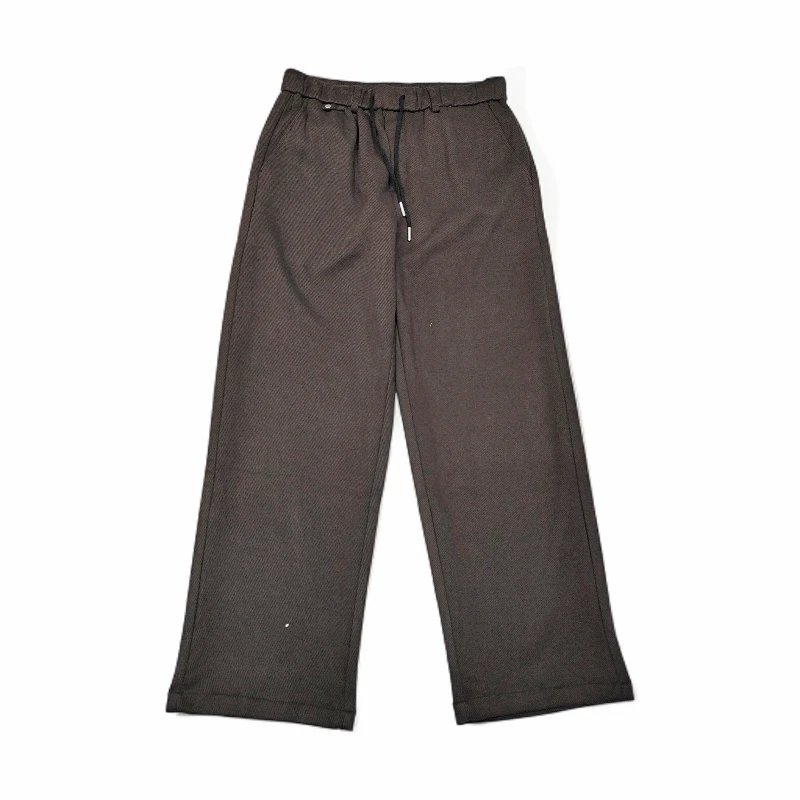 【绵羊毛+桑蚕丝】混纺面料秋冬新款男士时尚宽松纯色休闲裤29095