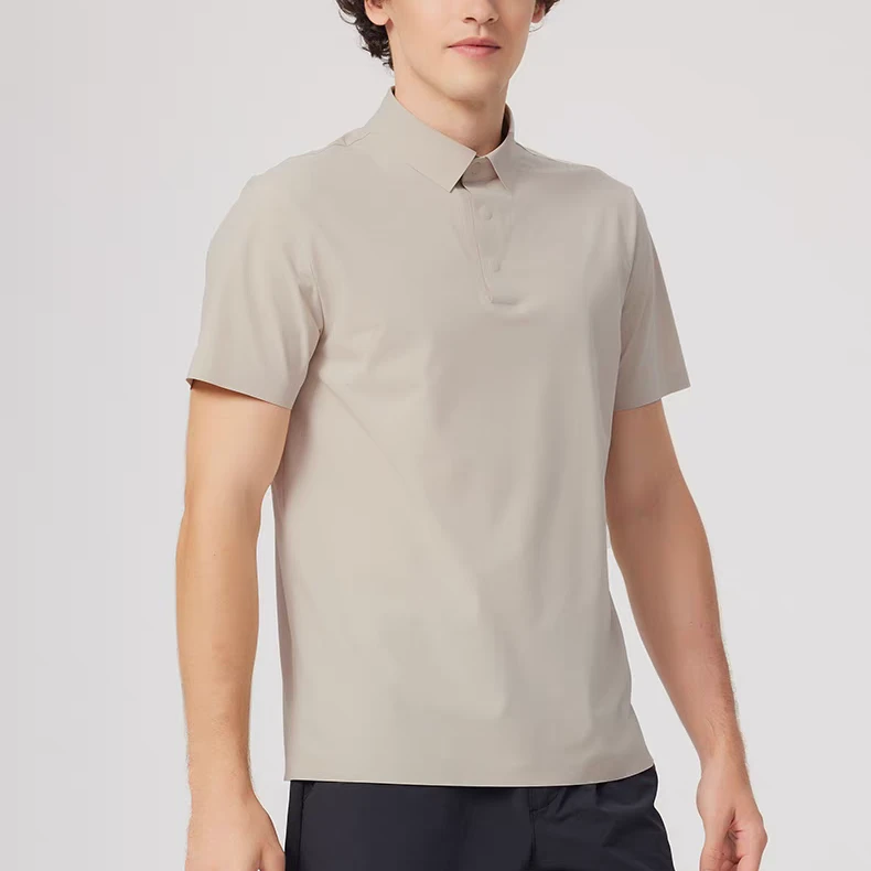 SC25337男装夏季舒适干爽高弹压胶透气速度短袖POLO衫