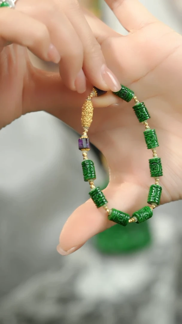 未镶嵌手串翡翠@WMG02052321@多样性发其一