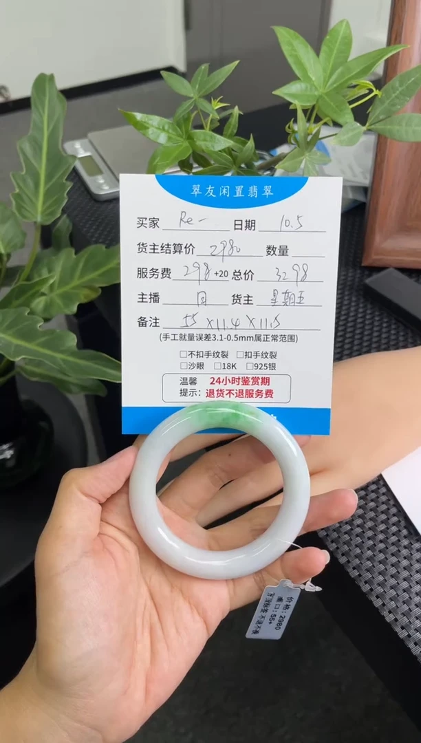 未镶嵌手镯翡翠R****g手镯