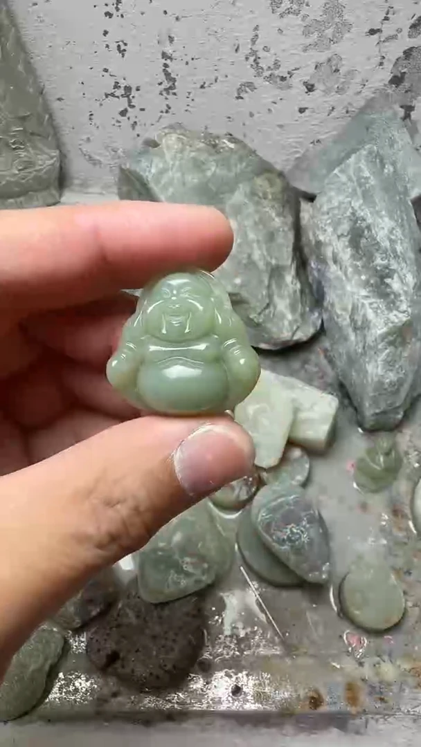 吊坠(不含链)未镶嵌和田玉（糖玉）弥勒佛