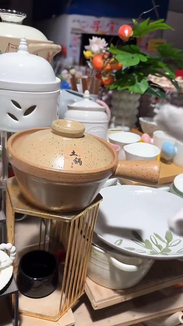 陶瓷手柄土锅微瑕 凑满20元包邮