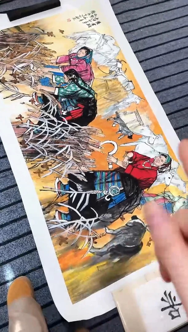 精品国画人物作品