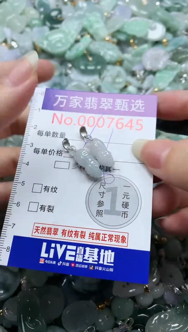 吊坠(不含链)未镶嵌翡翠7645