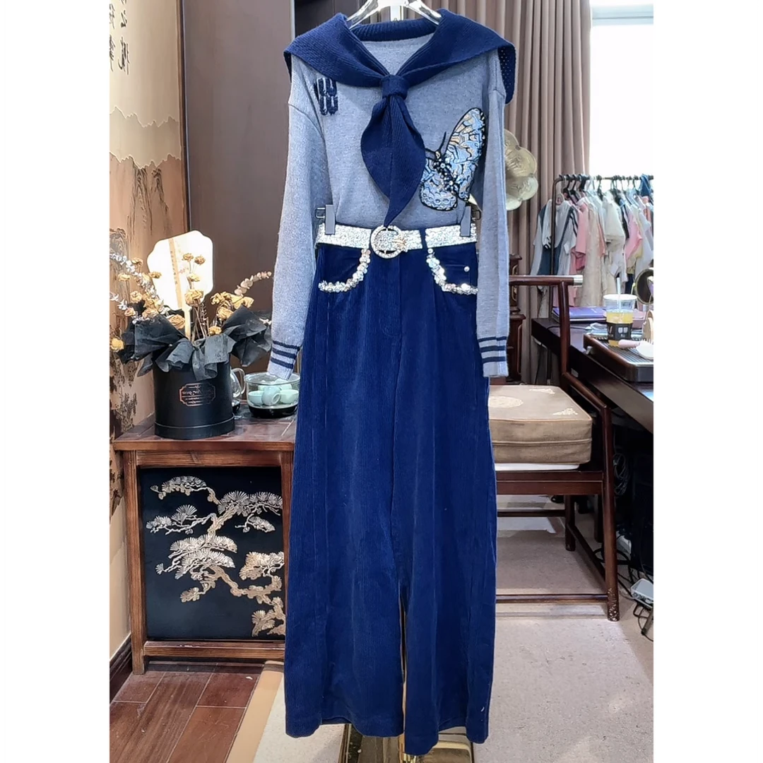 芙娜妮轻奢秋季新款法式优雅气质套装复古显瘦名媛女装F2431993B