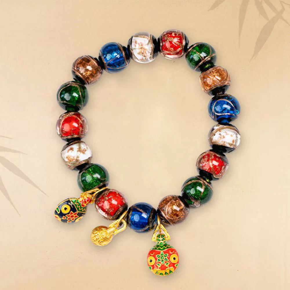 【普陀山欢喜】香灰琉璃手串（发货多样性一件）G36033