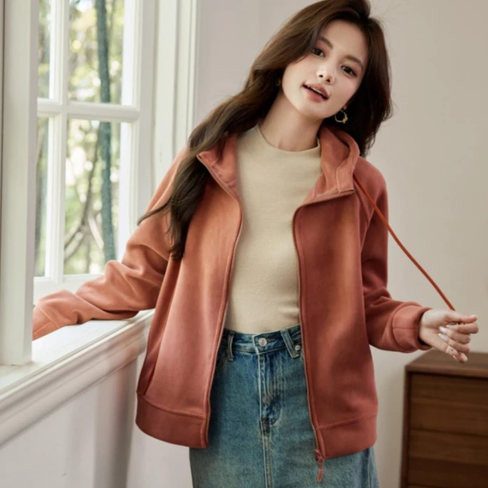 连帽奥粒绒外套679