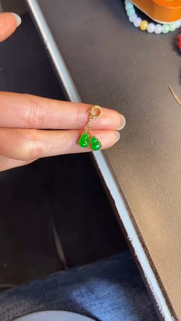 吊坠(不含链)银S925镶嵌翡翠1