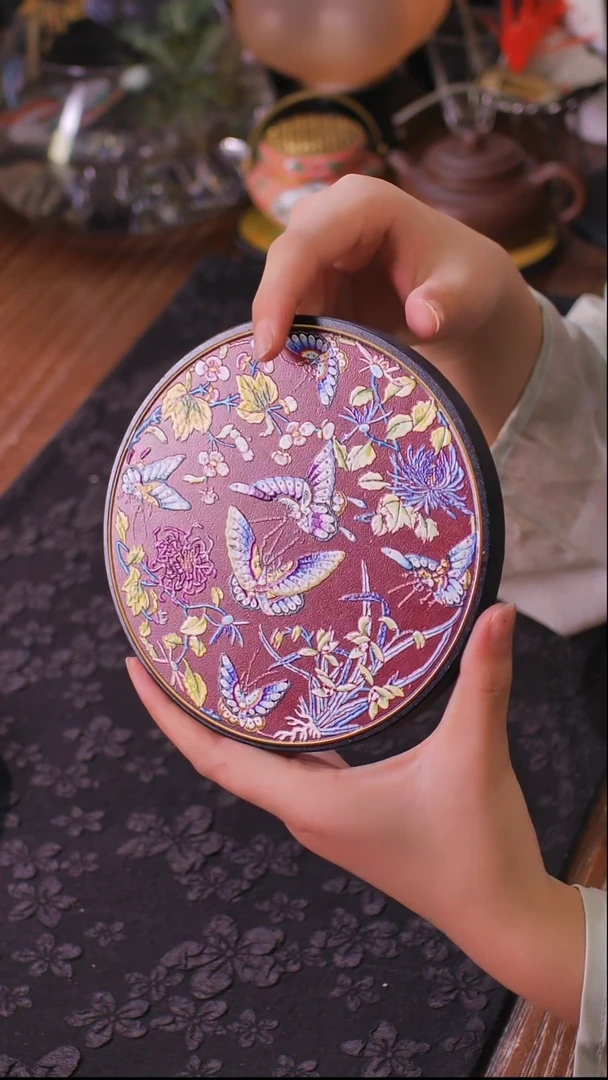 壹藏贰宝花花蝴蝶图案大垫子一片