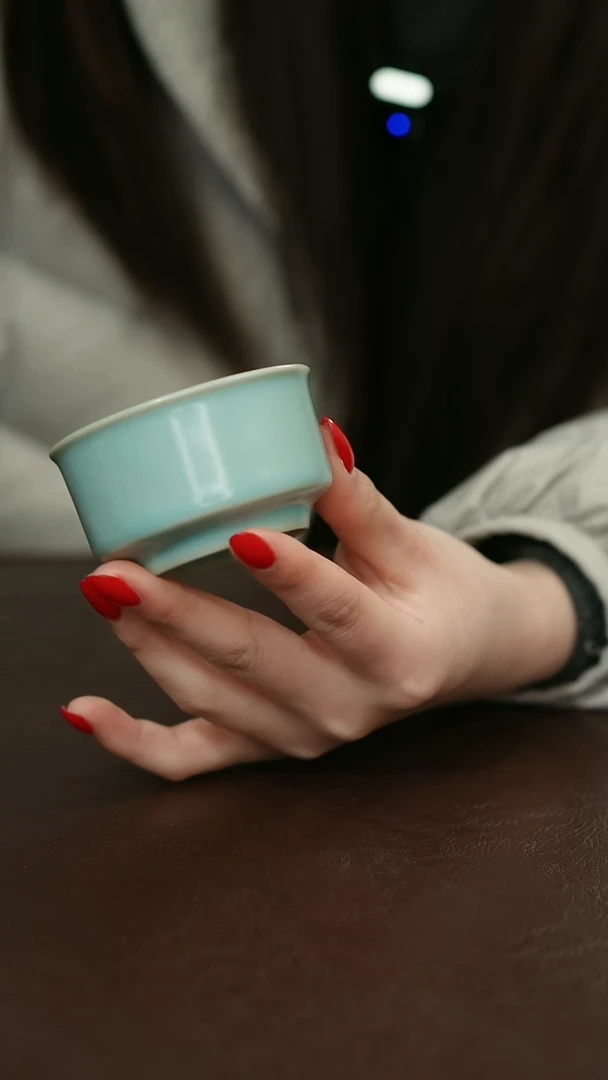 摆件瓷原矿原釉汝宋汝瓷 福利杯