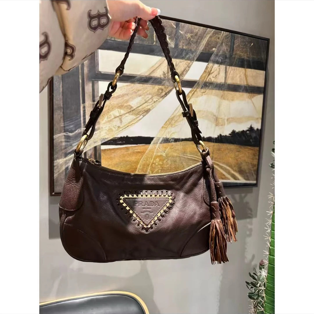 95新 Prada/普拉达 坤球奢选 普拉达中古hobo包