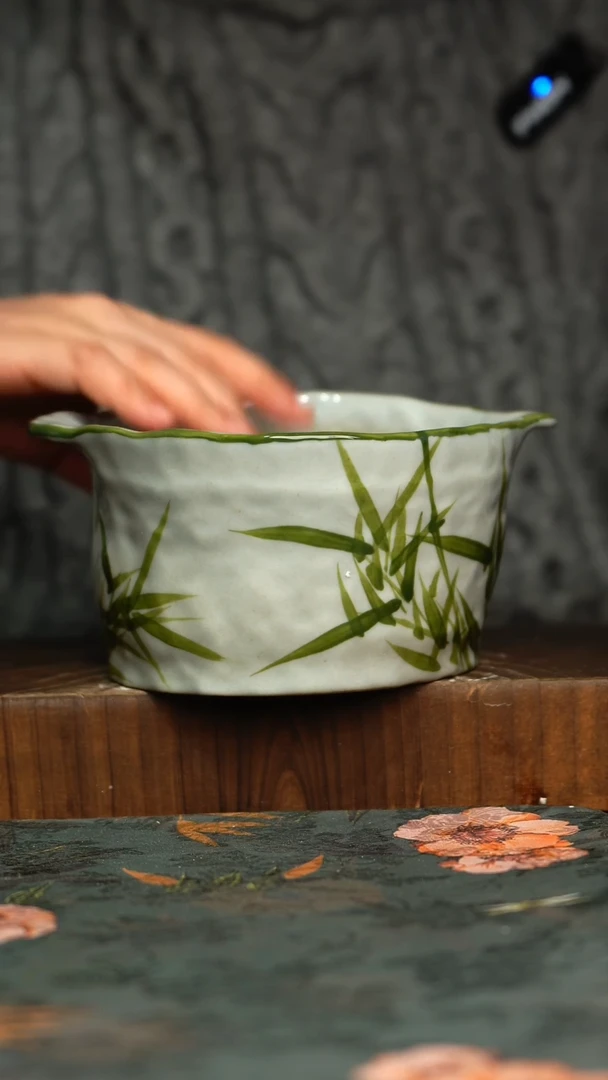 杯釉下彩手工手绘同款陶器