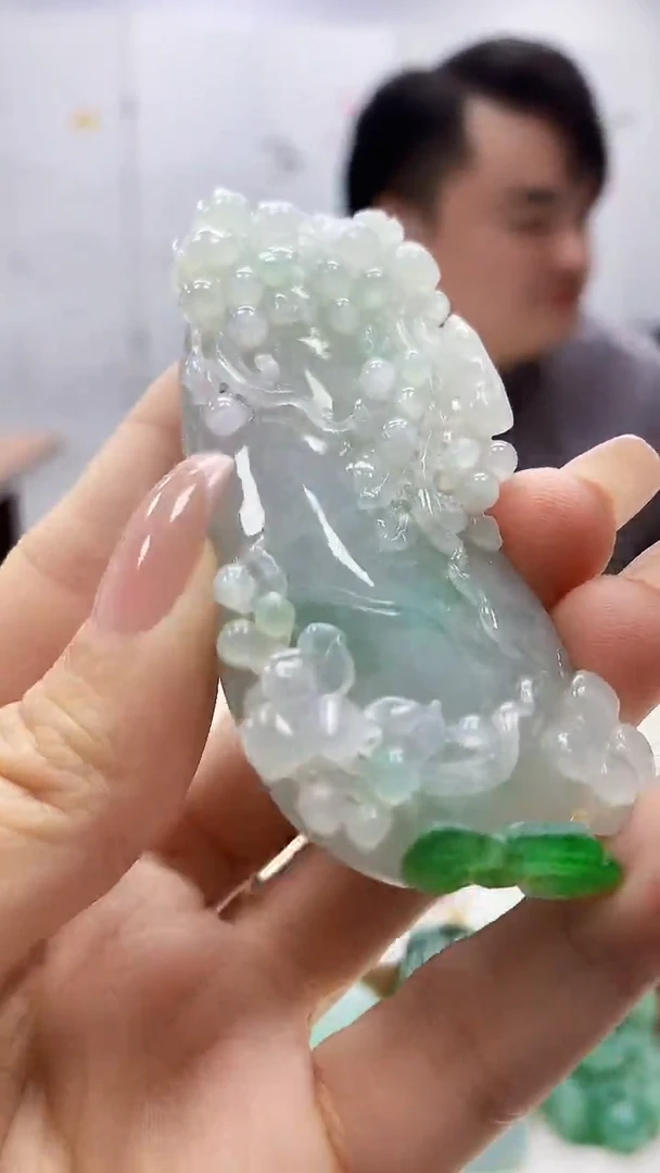 未镶嵌定制翡翠5060ty-毛货挂件28