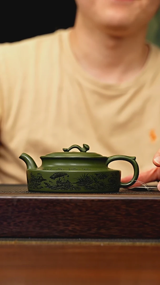 茶壶紫砂宜兴原矿 手工 紫砂壶容量220CC