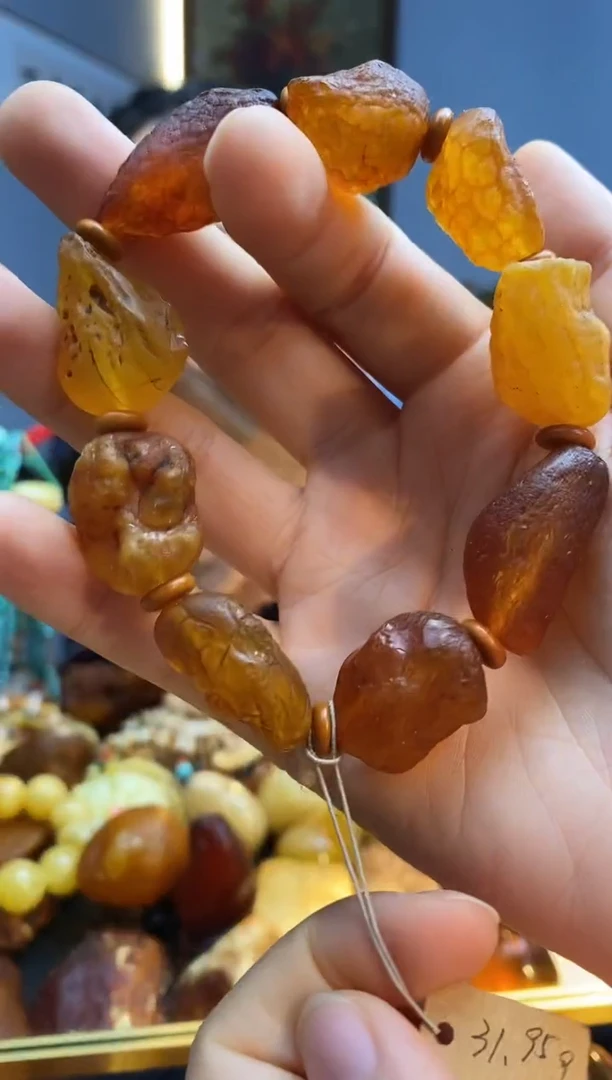 未镶嵌琥珀手串手串