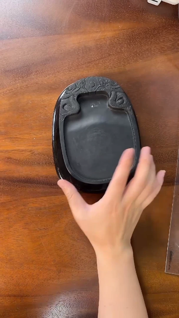 1270004856七寸双龙罗纹砚