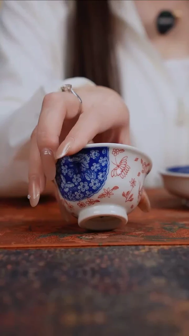 景德镇陶瓷杯碗柴烧多人