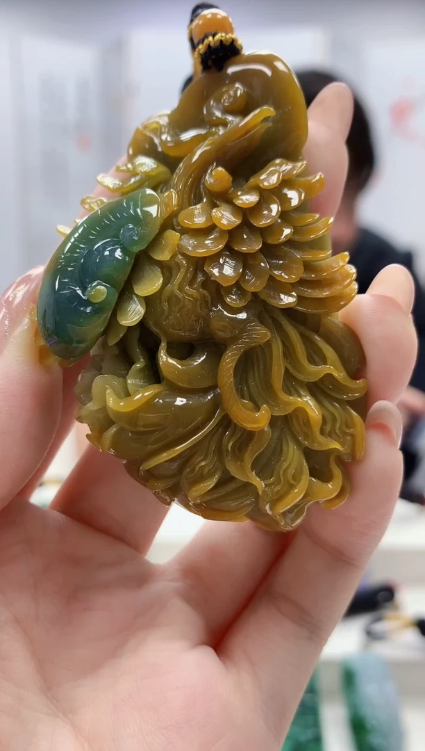 未镶嵌定制翡翠5060jw-毛货挂件26