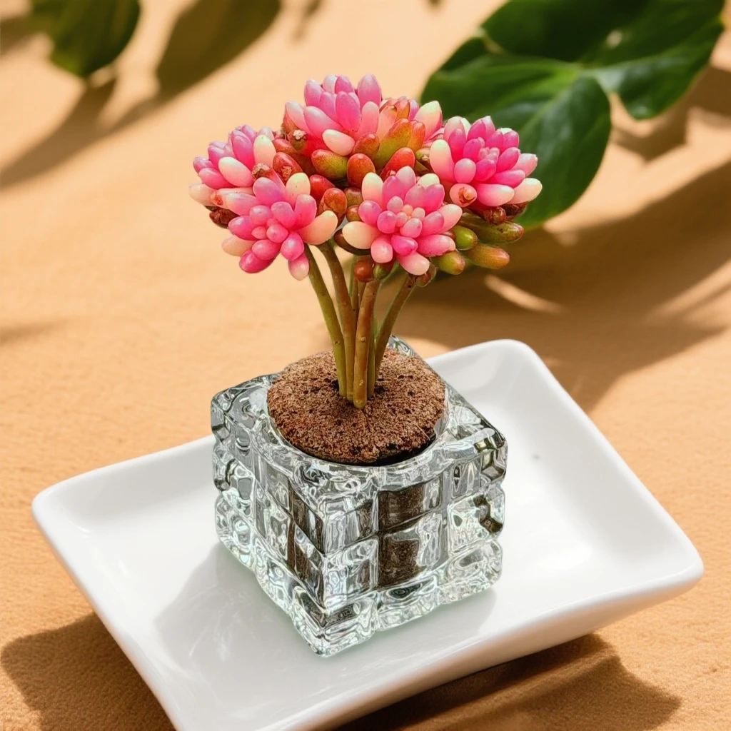 无土彩虹糖球1颗(含白水晶花器