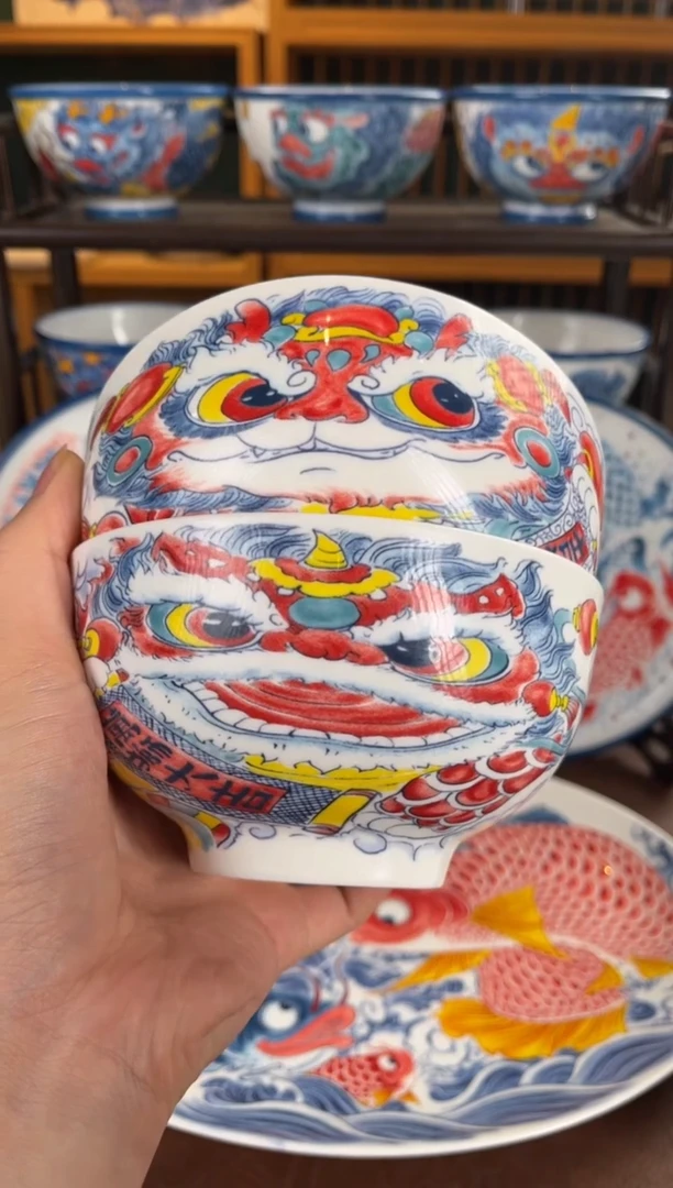 拙明院（福利价格）2画片米饭碗4套