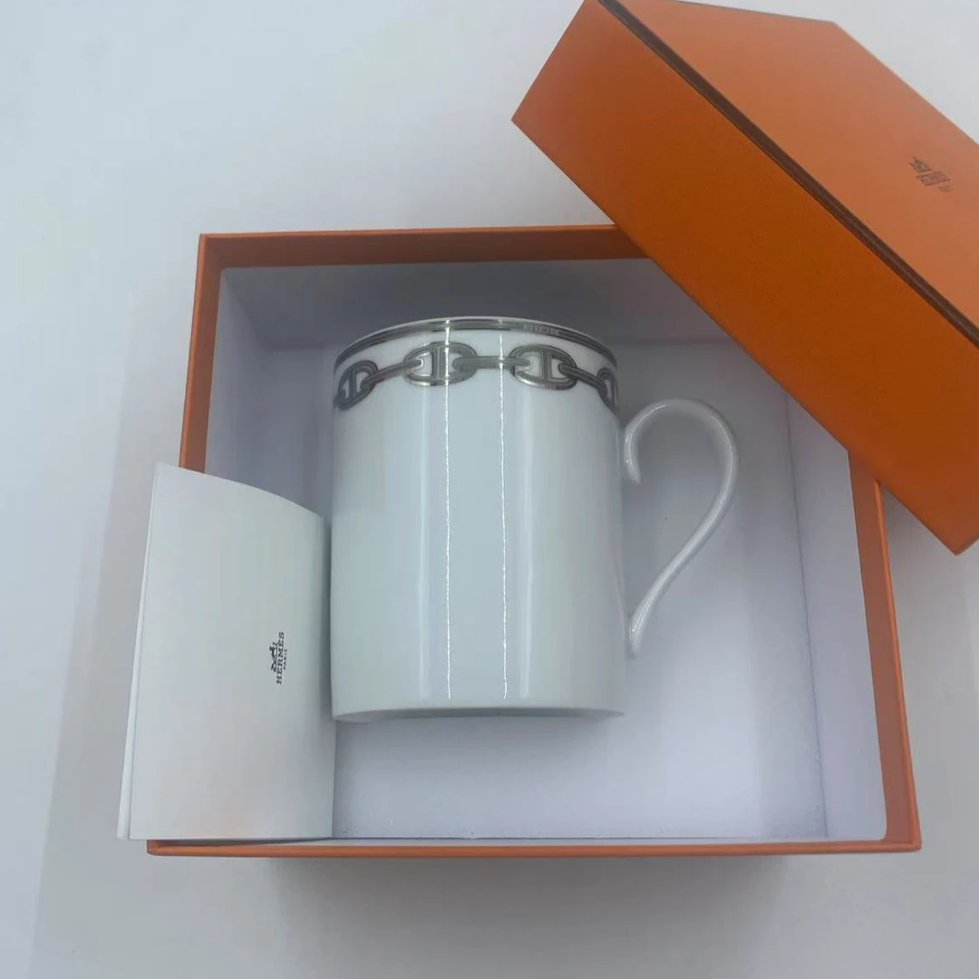 未使用 Hermes/爱马仕 阿古叔叔/爱马仕陶瓷水杯 全新