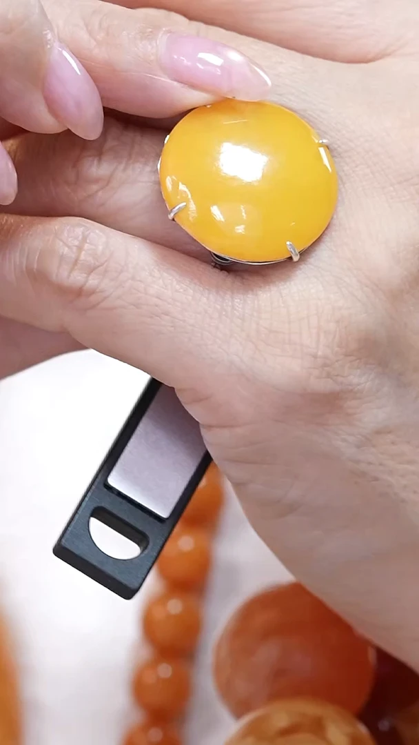 蜜蜡颈饰银S925镶嵌6635天然蜜蜡珠宝奇石云端妖孽全部保真