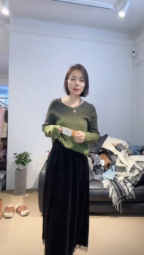 绿色毛衫5091不退不换