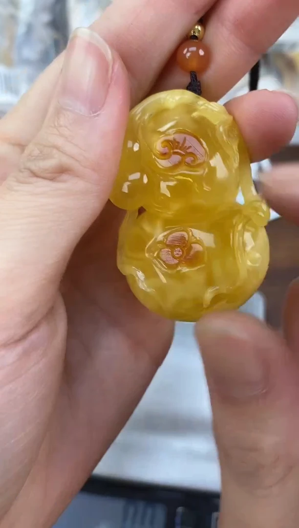 裸石琥珀未镶嵌天然琥珀蜜蜡