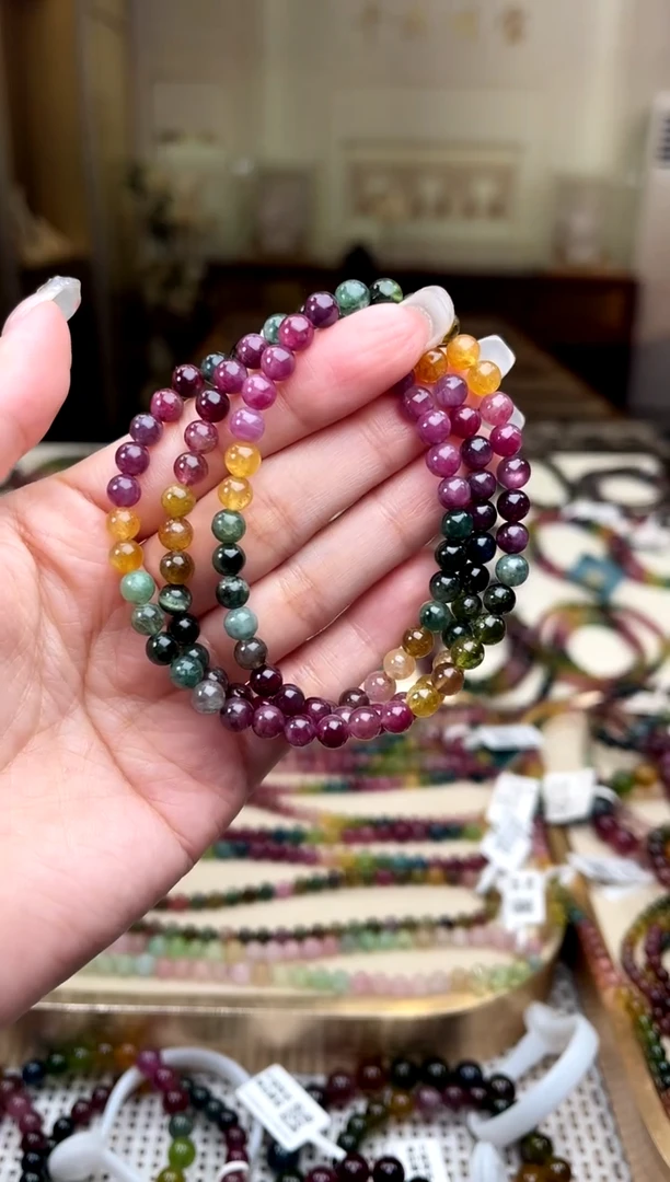 【闪购商品】碧玺/未镶嵌5mm+碧玺多圈多样性发货