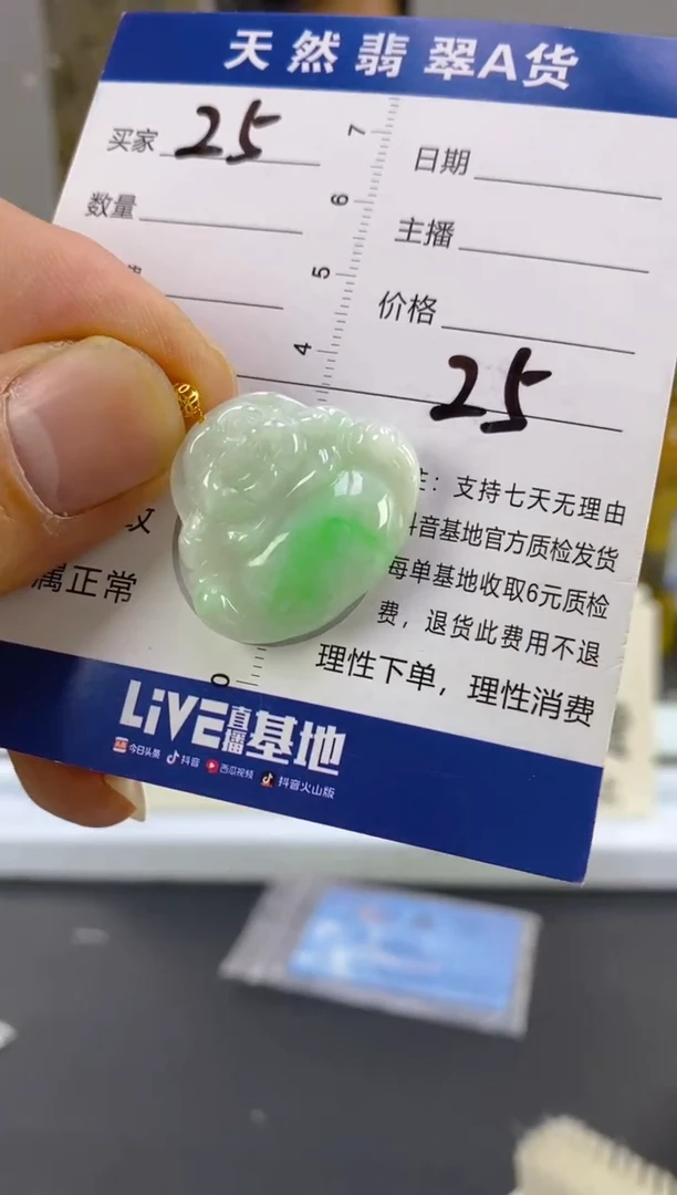 【闪购商品】翡翠颈饰18K金镶嵌天然A货翡翠