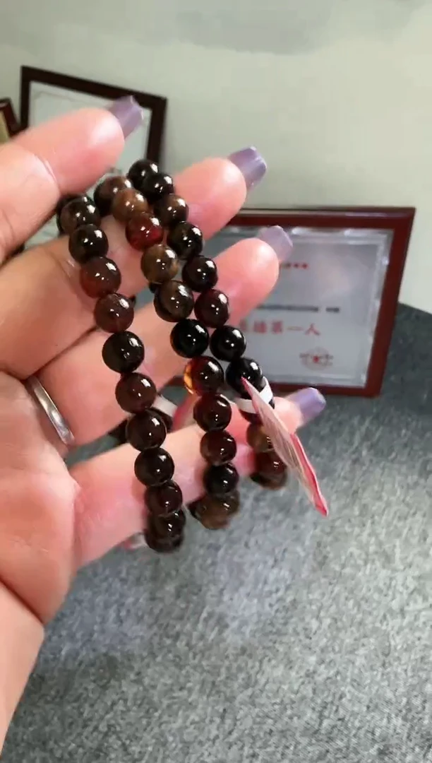 未镶嵌琥珀手链微瑕血根珀手串7mm